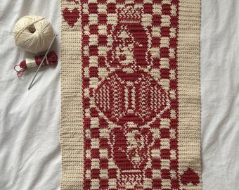 Queen of Hearts Grid PATTERN DOWNLOAD