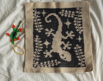 Lizard Tapestry Grid PATTERN DOWNLOAD