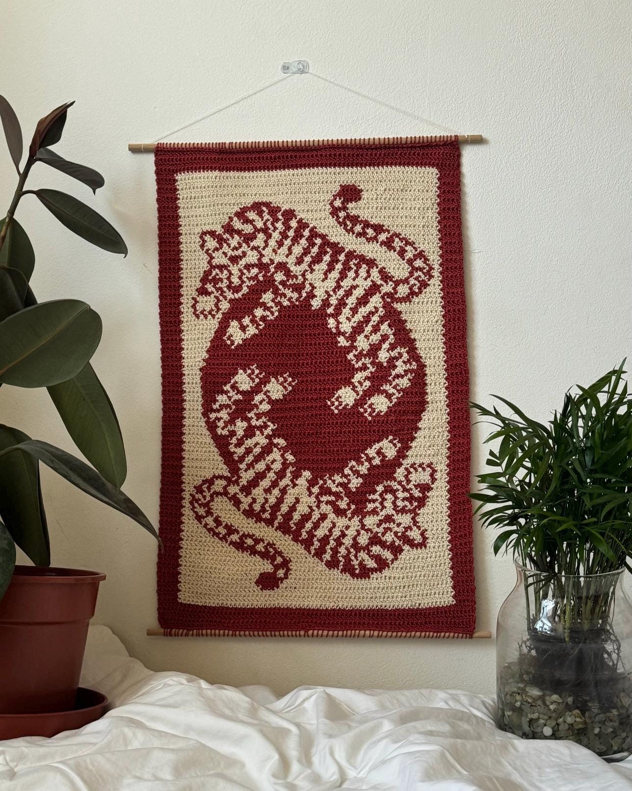 Twin Tigers Tapestry PATTERN DOWNLOAD