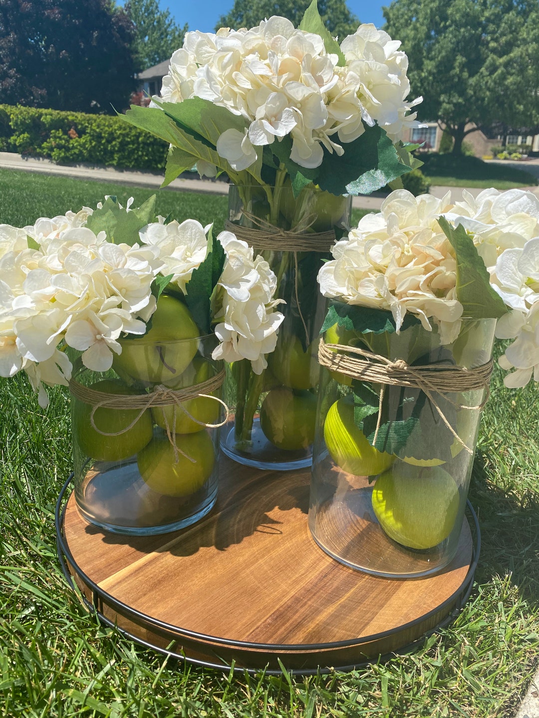 Green Apple Kitchen Set Etsy