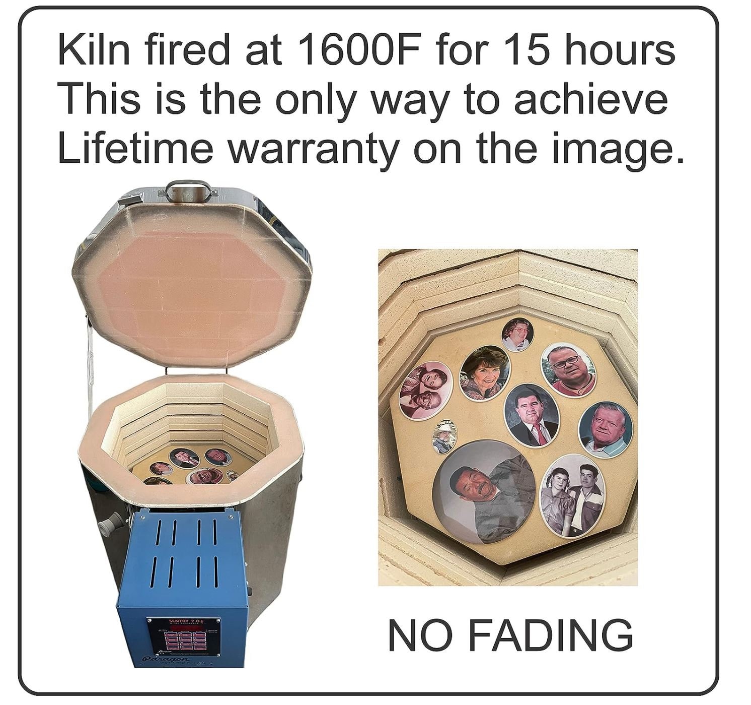 2.7x3.26x8cm OVAL Headstone Picture Memorial Photo Tile Picture Tile