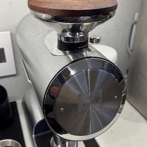 Mazzer Philos Custom Wood Hopper Lid. Walnut, Maple, Mahogany