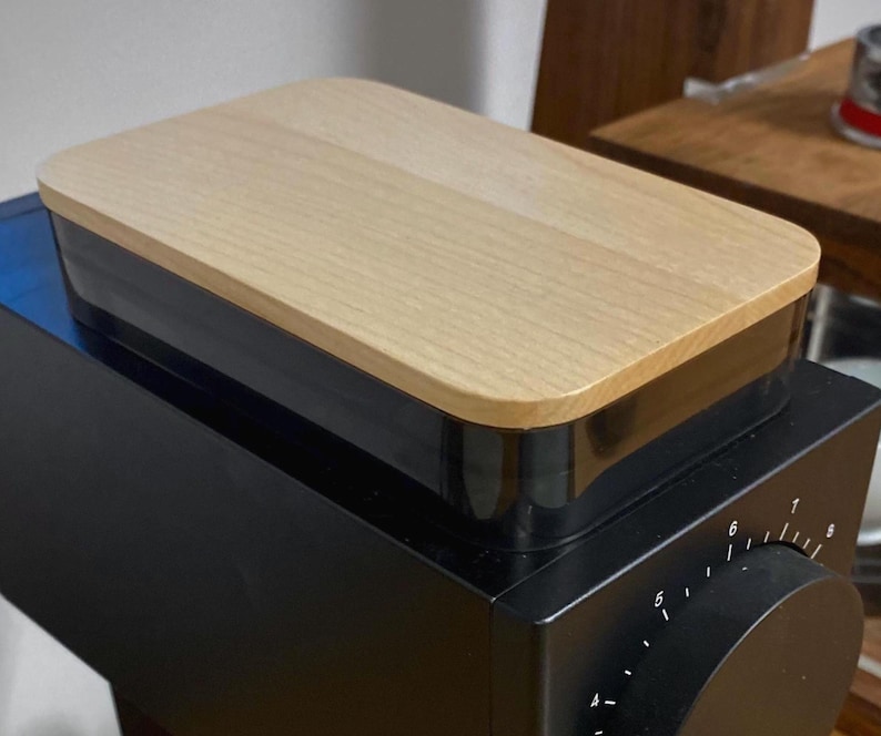 Fellow Ode Gen 1 and Gen 2 custom wood Hopper Lid. Walnut or Maple image 3