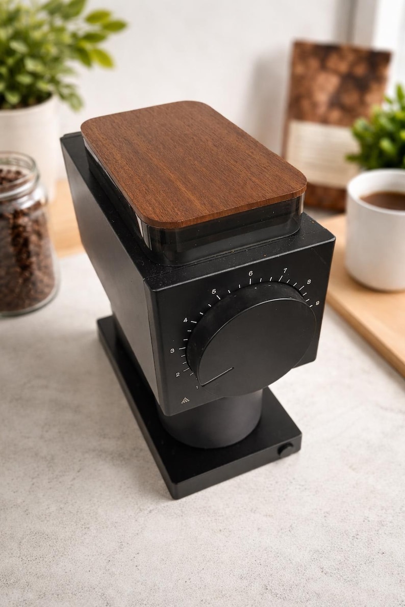 Fellow Ode Gen 1 and Gen 2 custom wood Hopper Lid. Walnut or Maple image 1