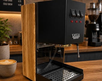 Gaggia Classic Pro Wood Side Panel Accent. Walnut, Olive