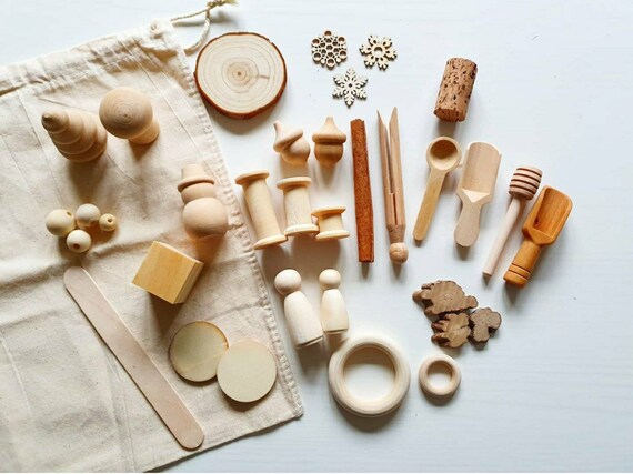 TickiT Wooden Ring Stand Base Natural Toddler Toys Loose Parts Montessori-Style Toy Heuristic Play TickiT Wooden Ring Stand Base Natural Toddler Toys Loose Parts Montessori-Style Toy Heuristic Play