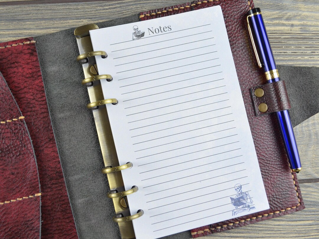 Note Page A6 Planner Inserts/ Notes Page Refill/ PRINTED / A6 Personal ...
