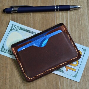 Business Card Holder,Leather Wallet,Minimalist Wallet for Men,Groomsmen gift,Cardholder wallet,Handmade,Wallet,Credit Card Wallet