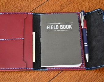 Field Notes Wallet ,Leather Planner Cover, NOTEBOOK COVER,Leather journal with card slots pen holder,Journal wallet,Boyfriend gift ,Agenda