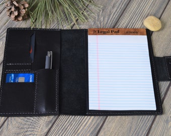 Business Leather Portfolio, Leather Document Organizer,, Leather writing pad , Executive Padfolio, Meeting organizer