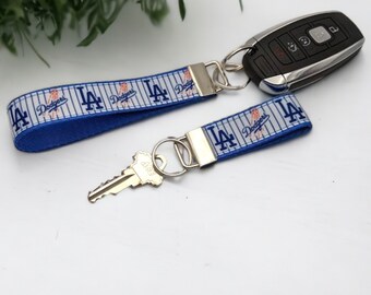 Los Angeles Dodgers Keychain, Gift for her, Gift for him, Wristlet keychain, LA Dodger