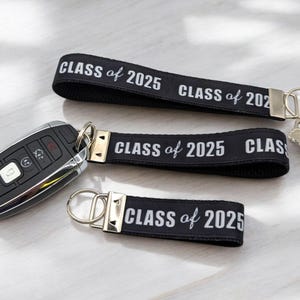 Sleutelhanger Class of 2025 Graduation Gift Custom schoudertasje voor middelbare school, handgemaakt afgestudeerden