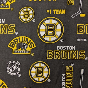 Boston Bruins - NHL Cotton Print - Black Logo – Fabricville