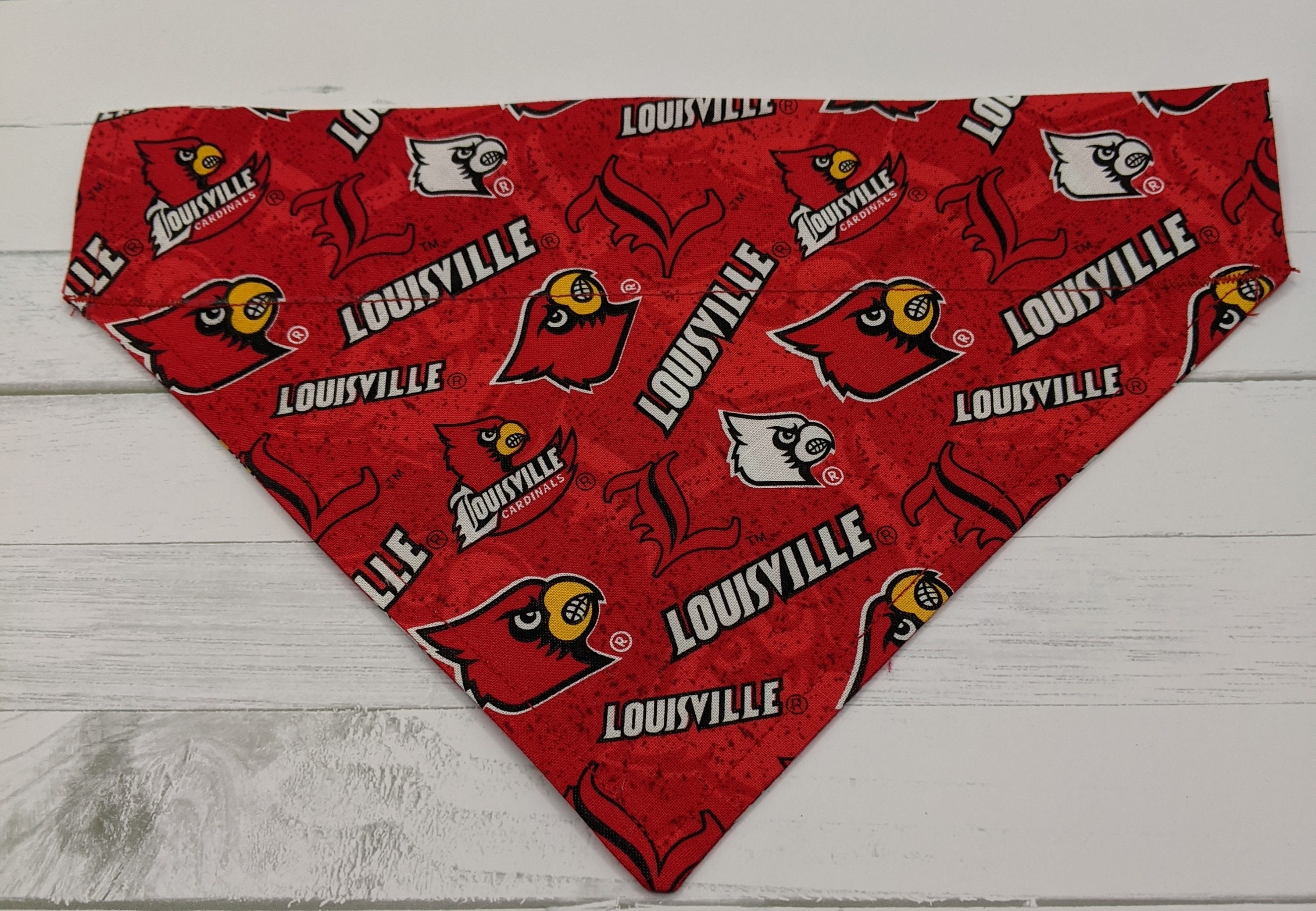 Louisville University Cardinals Football Team ML Caps Knit Scarf New NOS  Tags