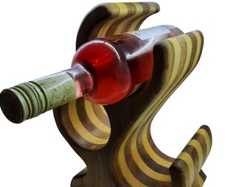 Roble, Botellero de pino, Soporte para vino, Soporte para botella de vino, Estante de vino de madera