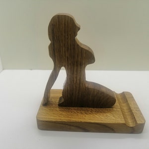 Phone Holder | Man Holding Phone | From Oak Wood |funny | handmade