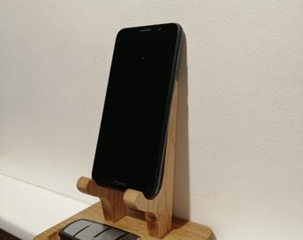 Phone Holder | Natural Phone Holder | From Oak Wood | Personalized