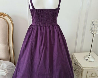 purple swing dress