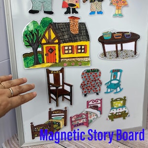 Goldilocks & the 3 bears/Magnetic Story/ Imagination/Children/Preschool/Creative Play/adventure /Song/cognitive/homeschool /children’s gift