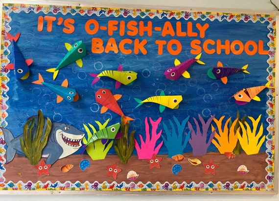 Teachers School Bulletin Board Back To School Preschool Etsy