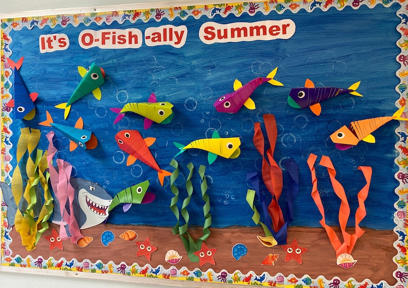 Teachers School Bulletin Board for Preschool Classroom/it’s O-fish-ally ...