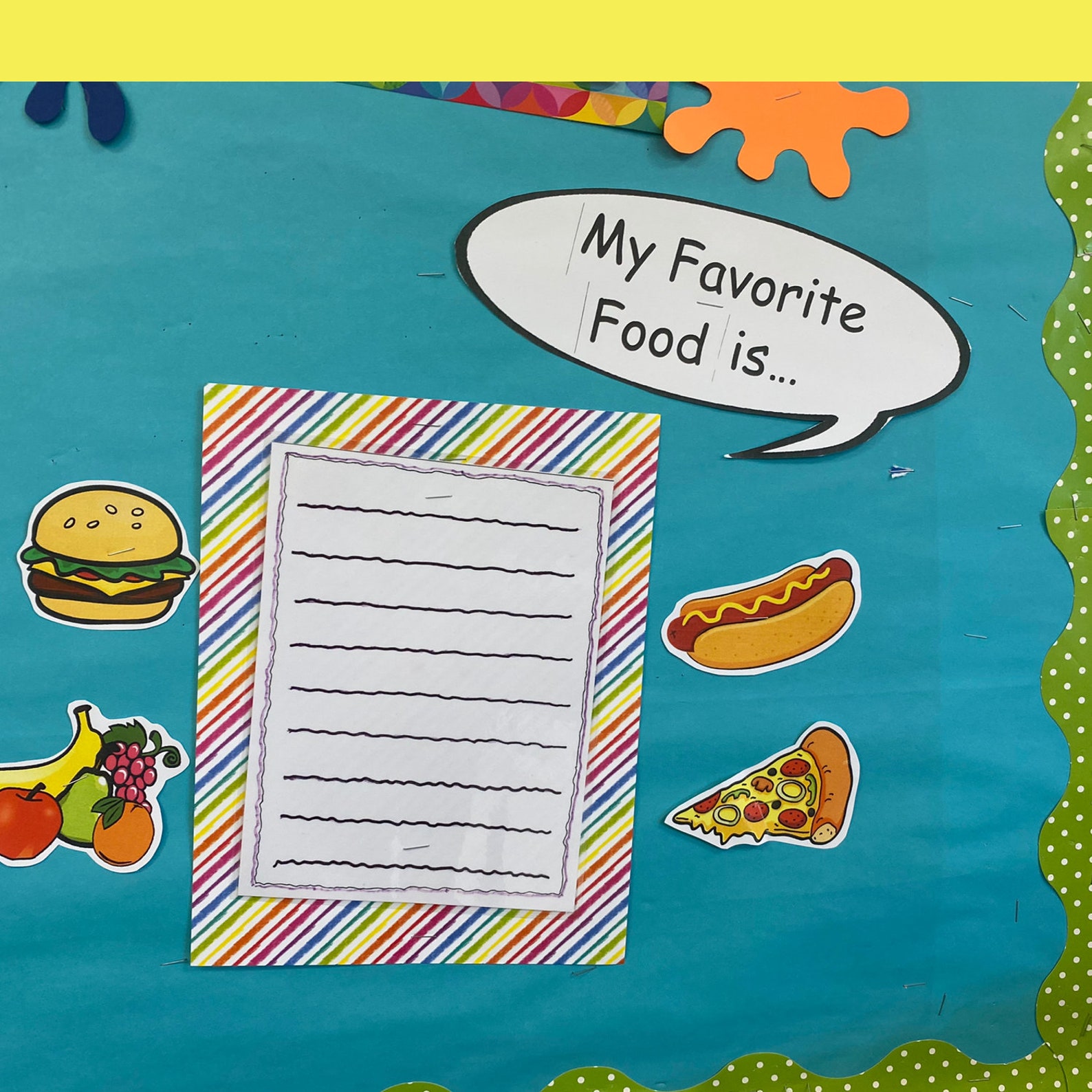 Teachers School Bulletin Board ALL ABOUT ME for Preschool Classroom