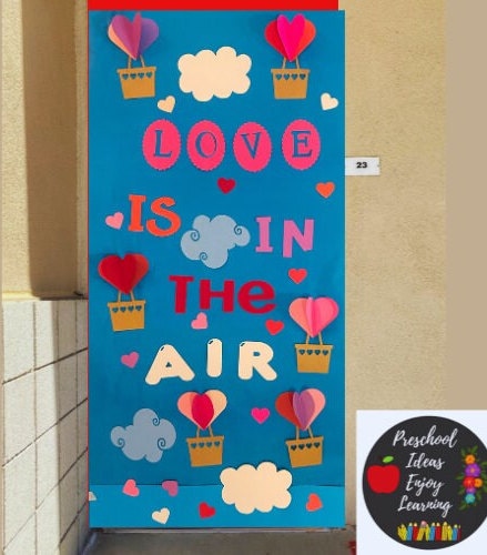 Teachers School Classroom Door Decoration/love is in the Air/ Valentine ...