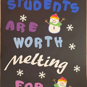 Classroom Door Decoration/ Our Students Are Worth Melting For ...