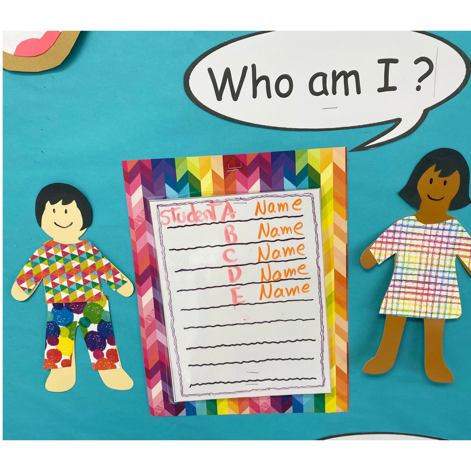 Teachers School Bulletin Board ALL ABOUT ME for Preschool Classroom