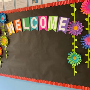 Teachers School Bulletin Board for Preschool Classroom/welcome/cutouts ...