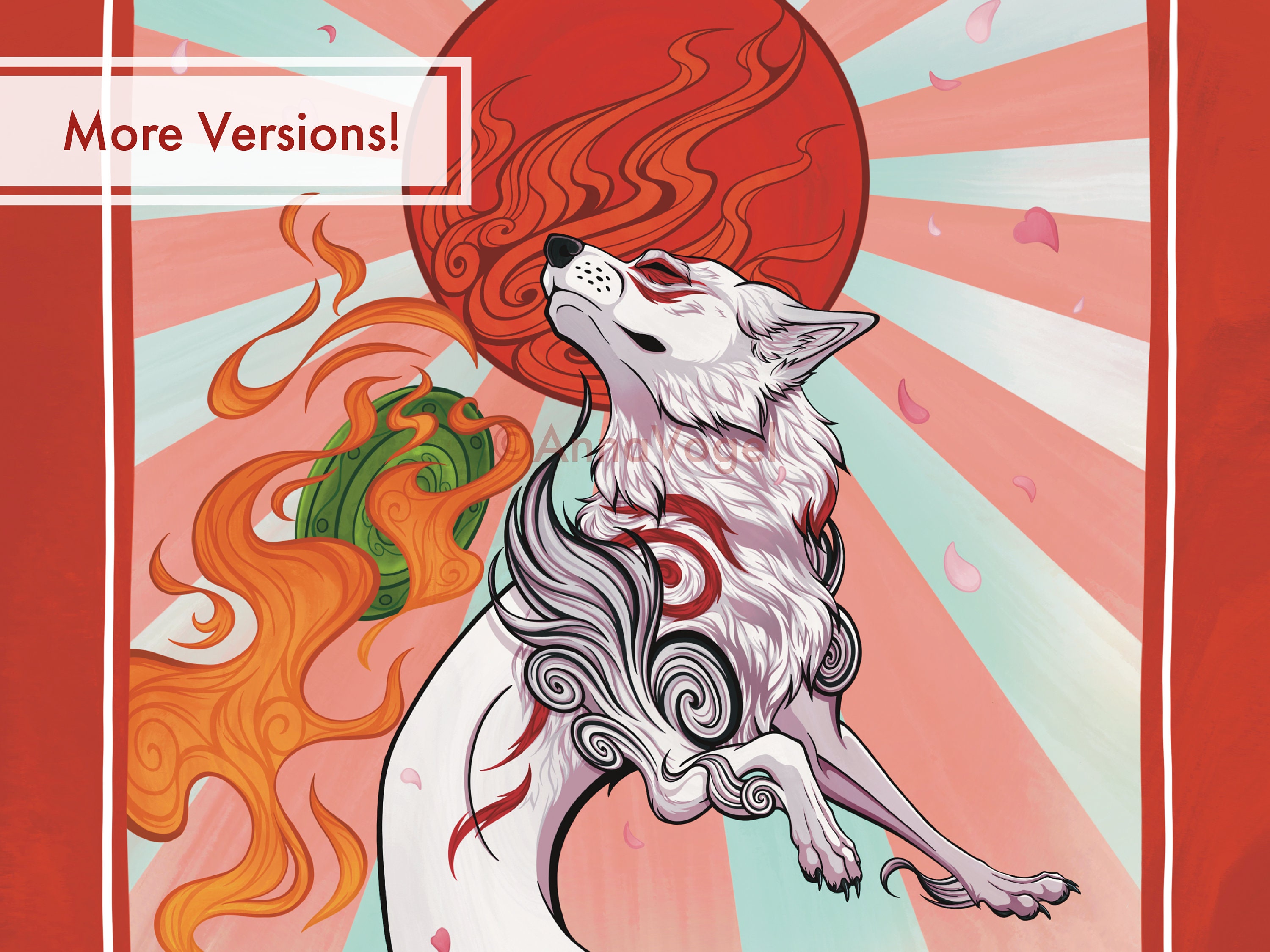 Okami' Poster, picture, metal print, paint by Ocarianya