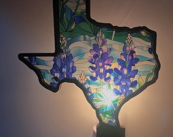 Texas Bluebonnet Nightlight