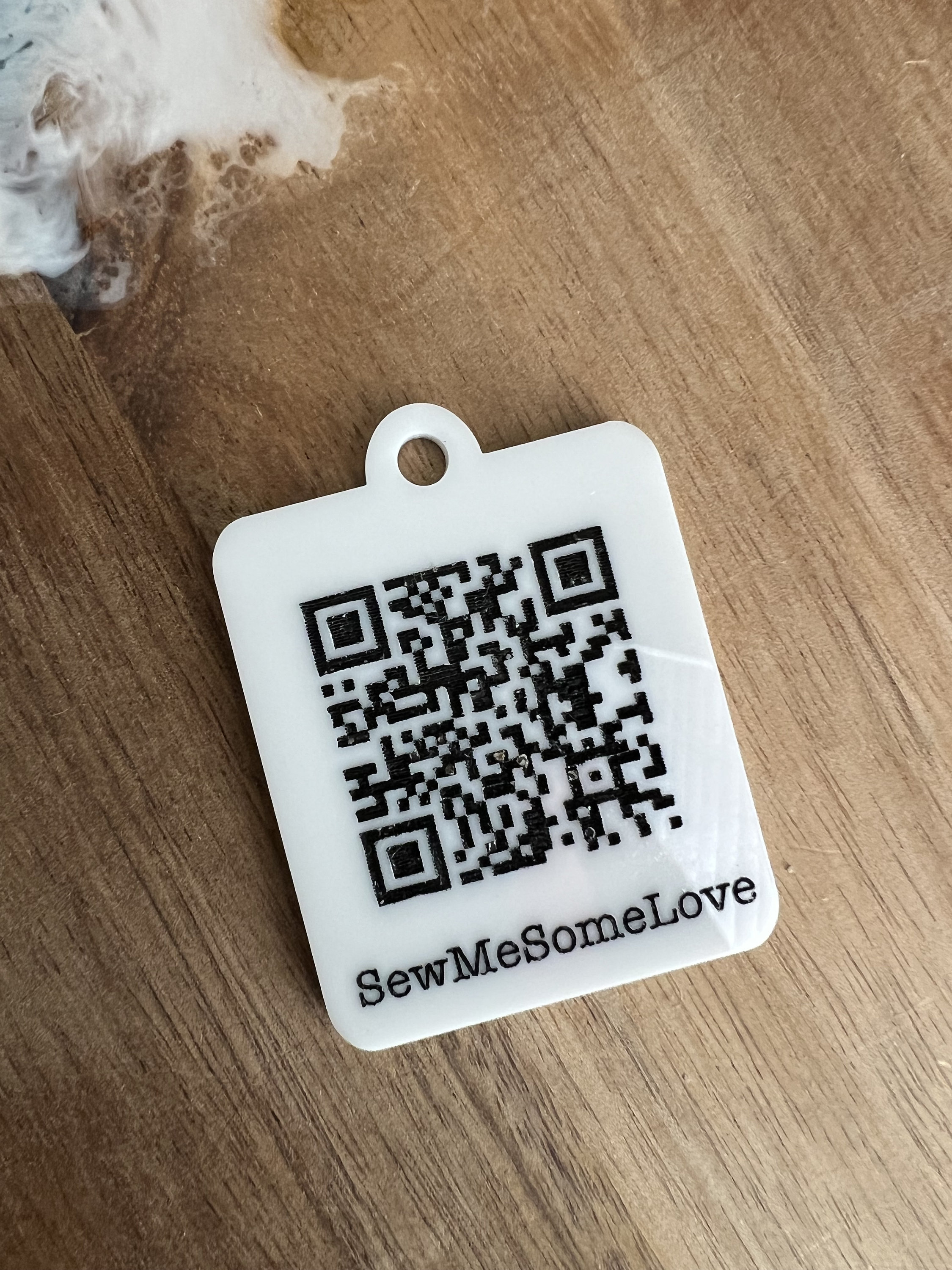Custom Acrylic QR Code Keychain for Payment Links, Social Media, or ...