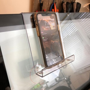 Exercise bike, I-Pad, Tablet holder, fits bike monitors, Bike and Bike + Tread and Tread + and most monitors less than 1" thick. USA made image 2