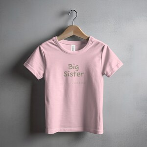 Big Sister Loading T-Shirt, Big Sister Shirt for Girls, Pregnancy Announcement Tee, New Sibling Reveal Shirt, Cute Big Sister Gift