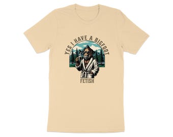 Funny Bigfoot T-Shirt, Unique Sasquatch Gift, Bigfoot Enthusiast Tee, Graphic Bigfoot Shirt, Humorous Yeti T-Shirt, Novelty Tee