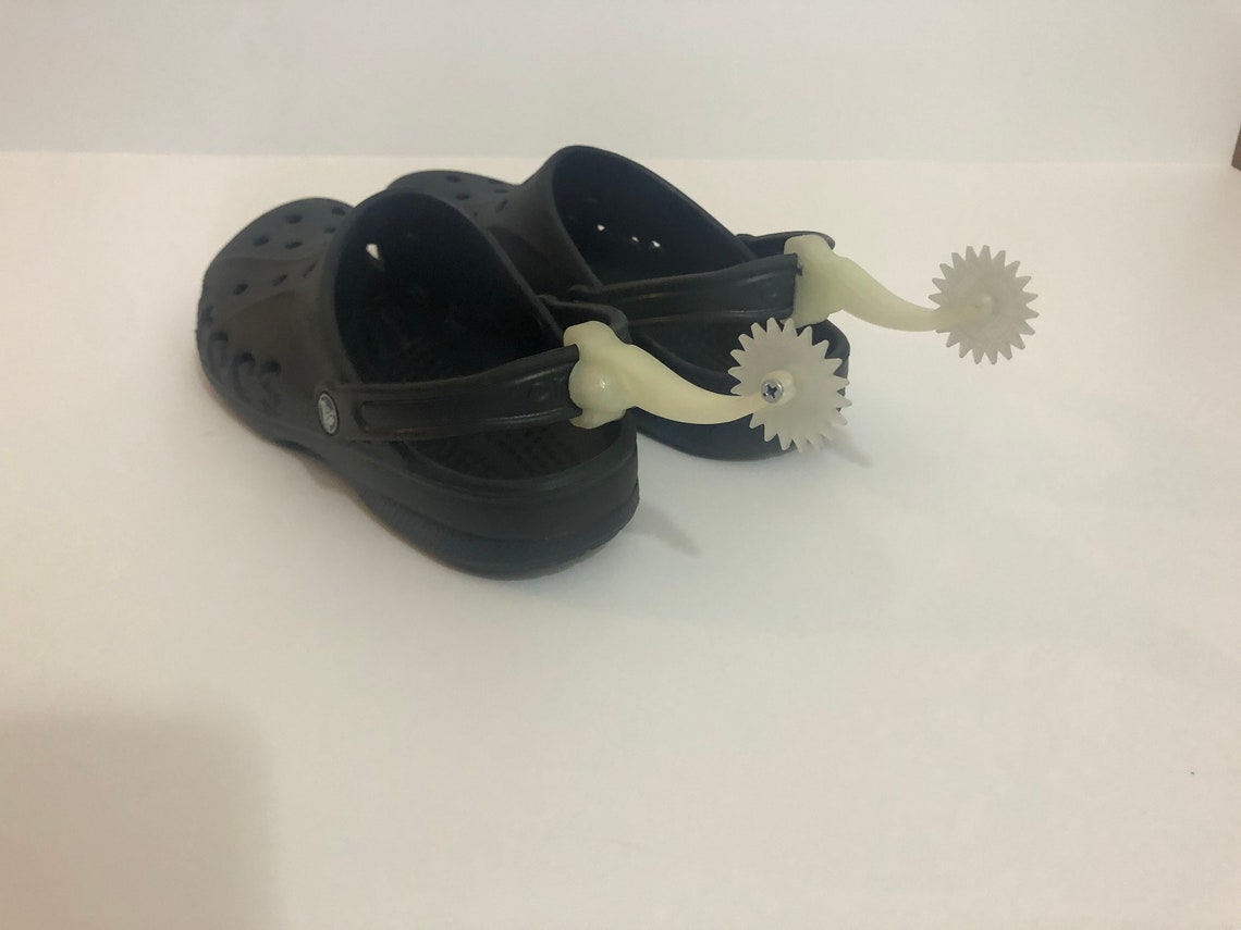 Croc spurs lighted series spurs with lights free swinging Etsy