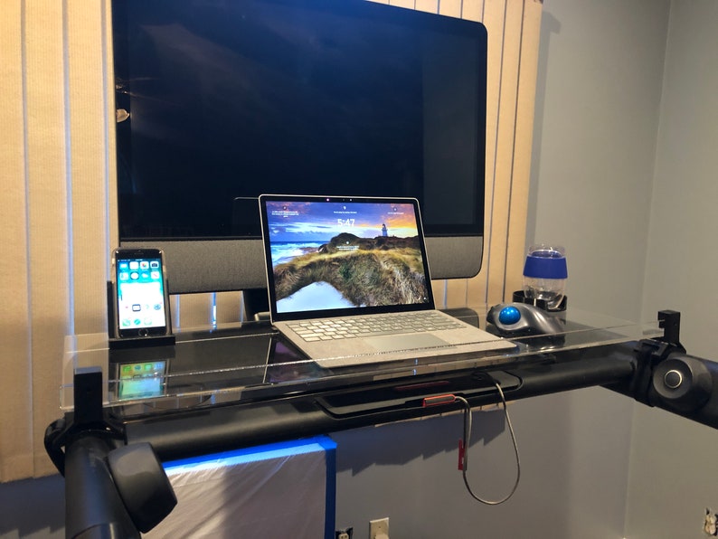 Treadmill Desktop That Fits Treadmills With Level Side Rails Etsy