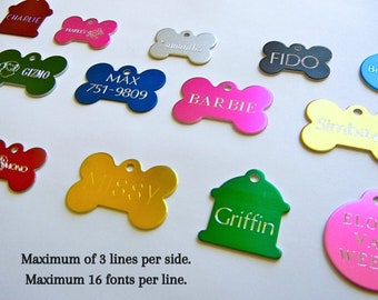 Custom Pet ID Tags for Dogs and Cats Personalized Pet Tag Custom Dog Tag Cat Tag Cat Collar Tag Cat ID Tag Dog ID Tag Dog Name Tag