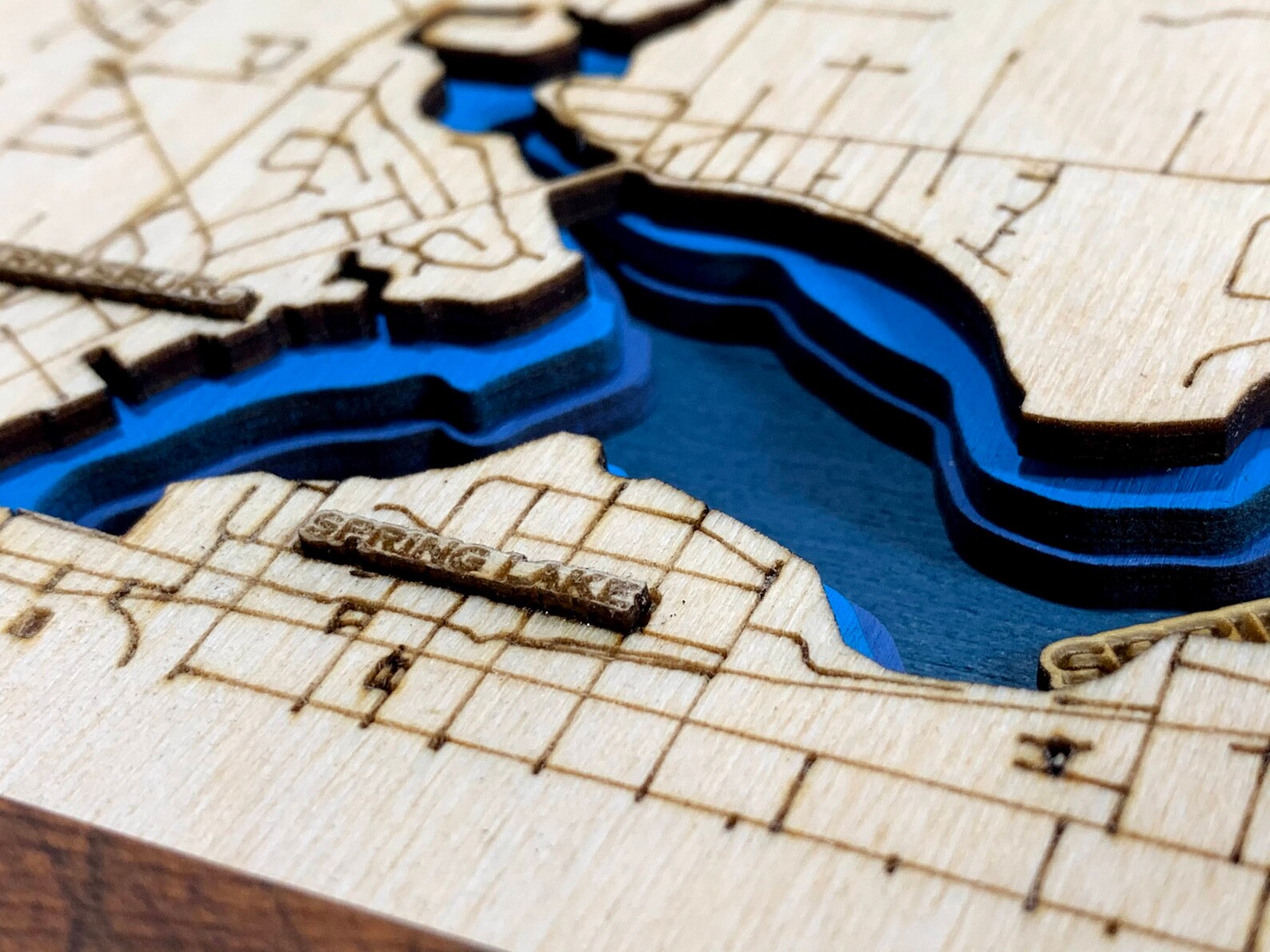Personalized 3D Custom Laser Depth Lake Maps Etsy Italia
