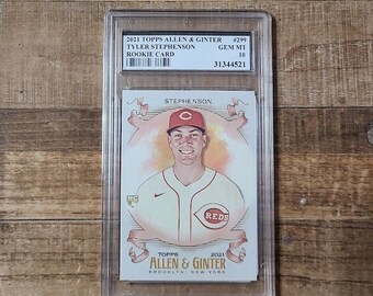 Tyler Stephenson rookie kaart 2021 Topps Allen & Ginter #299 authentieke originele honkbal rookie kaart op maat gesorteerd