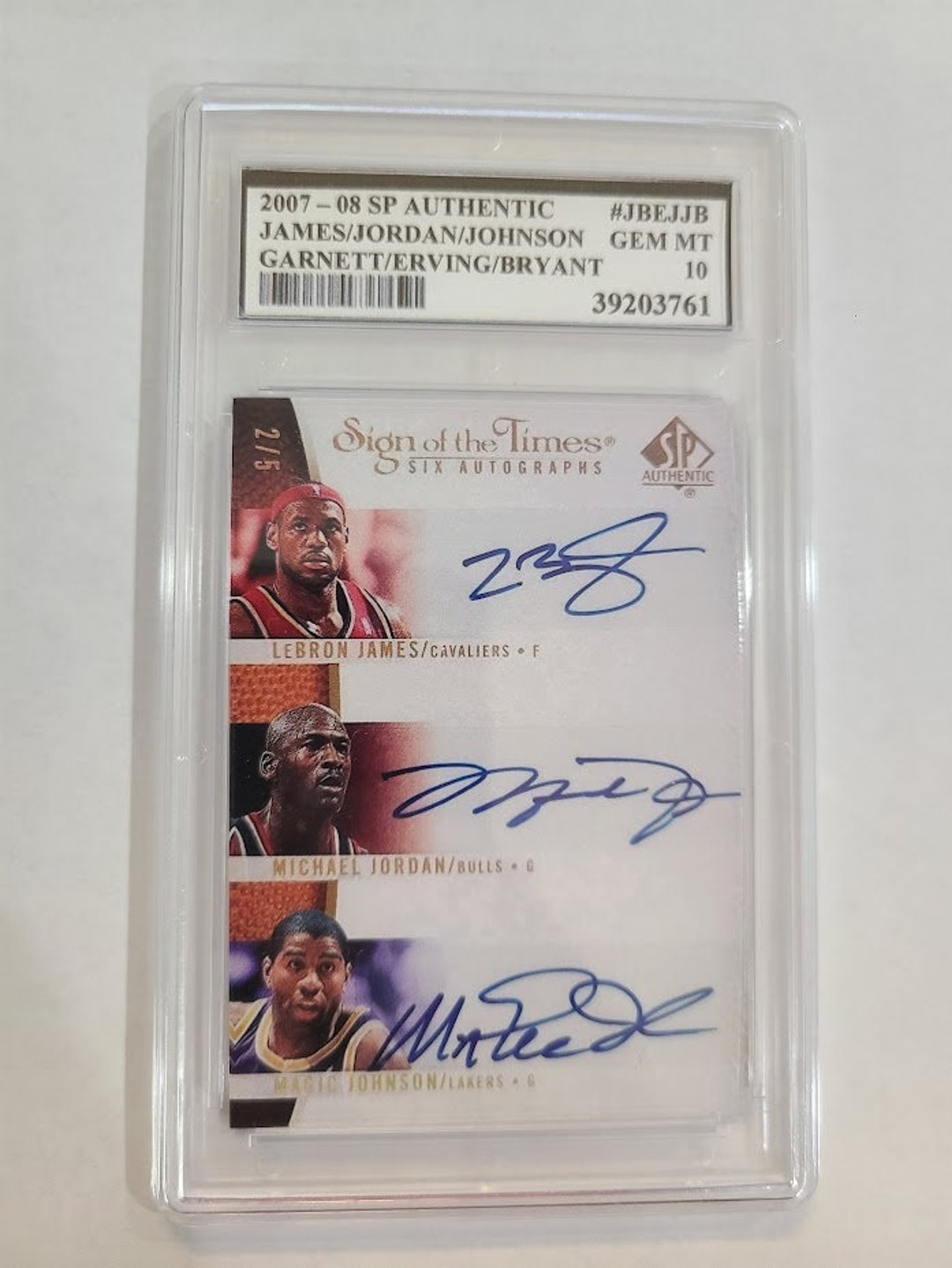 SP GU MICHAEL JORDAN KOBE BRYANT LEBRON JAMES DURANT KG ERVING JERSEY/PATCH  #/99