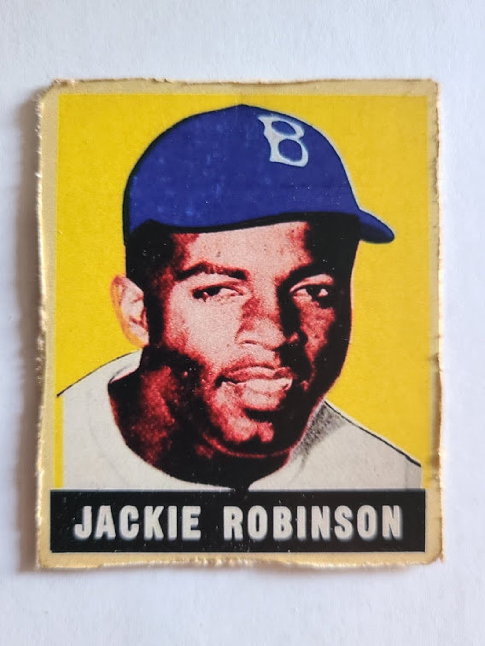 Jackie Robinson 1949 Leaf 79 Reprint Baseball Card Etsy
