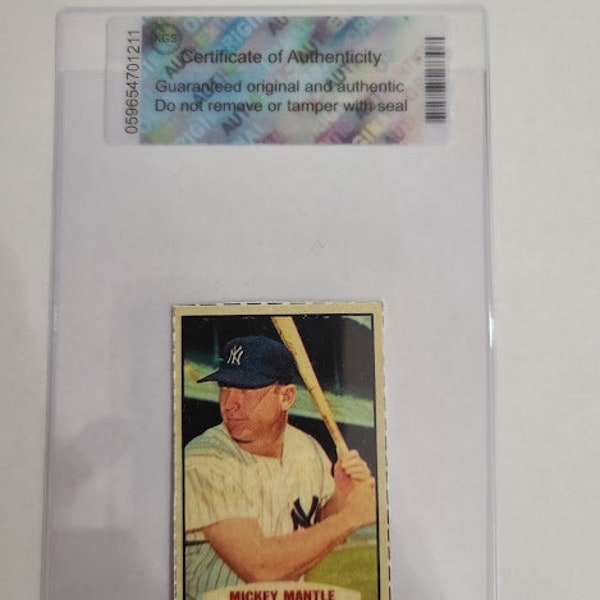 Mickey Mantle Reprint Cards - Etsy