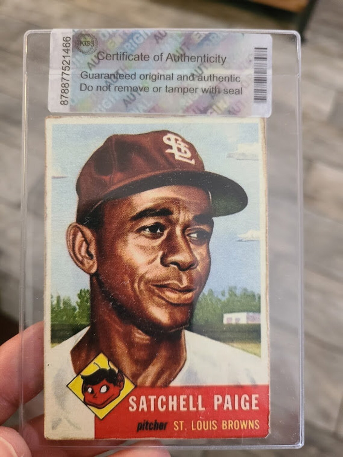 Satchel Paige 1952 Topps 220 Reprint Baseball Card in Soft Etsy
