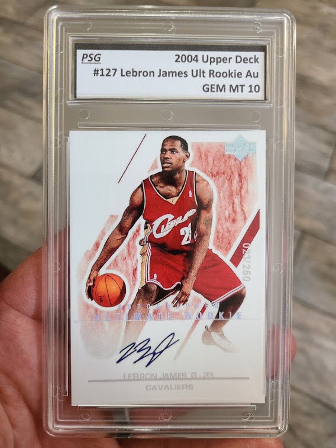 2004 upper deck lebron james card