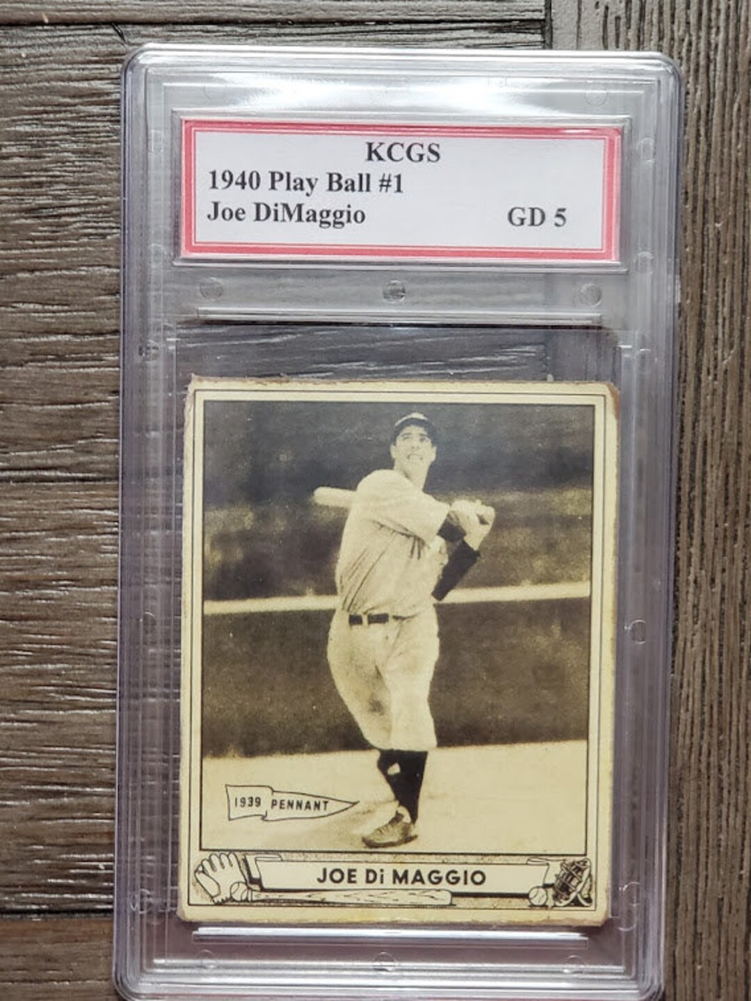 Graded Joe Dimaggio 1940 Play Ball 1 Remake Custom Baseball Card Etsy