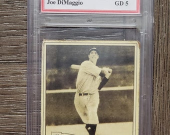 Graded Joe DiMaggio 1940 Play Ball #1 remake custom Baseball card