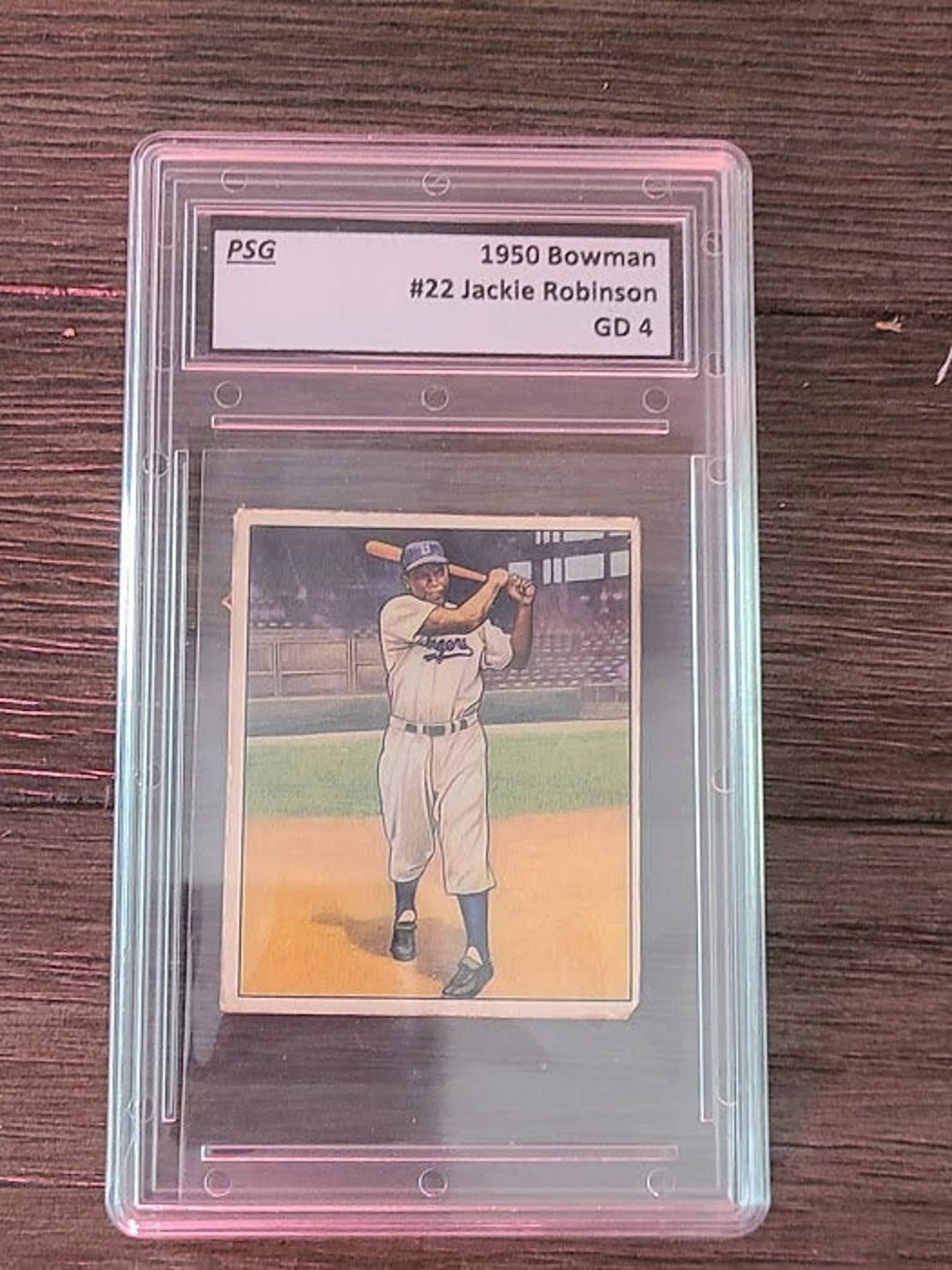 Graded Jackie Robinson 1950 Bowman 22 Reprint Baseball card Etsy