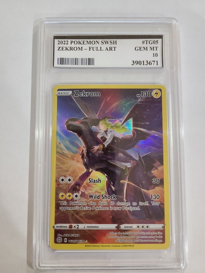 Solar Zekrom GX Shattered Ice Full Art Holo Fanmade Custom 